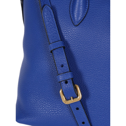 Prada Women's Royal Blue Vitello Phenix Leather Crossbody Handbag 1BA063