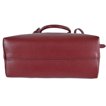 Prada Women's Rubino Red Vitello Phenix Leather Crossbody Handbag 1BA063