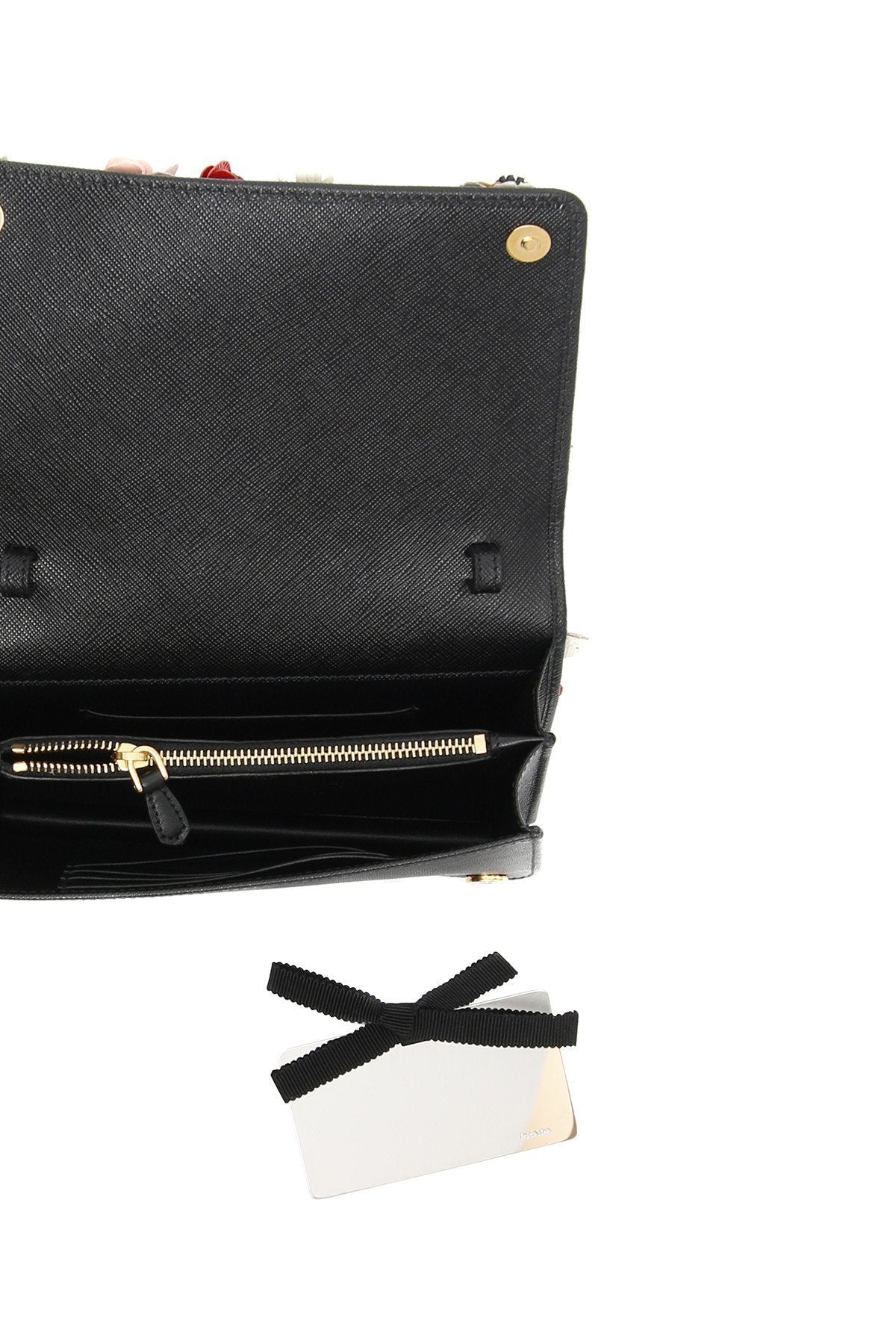 Prada Women's Saffiano Garden Galleria Floral Leather Misto Crossbody 1BP006