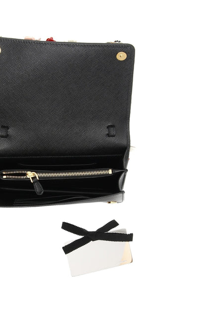 Prada Women's Saffiano Garden Galleria Floral Leather Misto Crossbody 1BP006