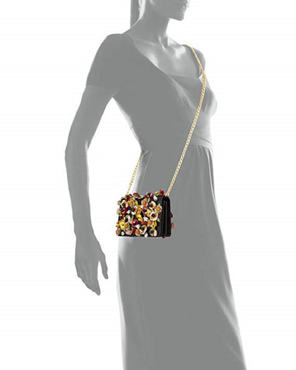 Prada Women's Saffiano Garden Galleria Floral Leather Misto Crossbody 1BP006