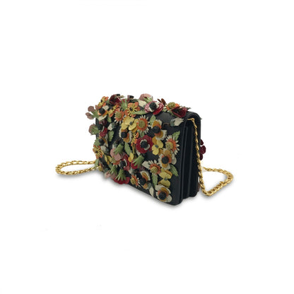 Prada Women's Saffiano Garden Galleria Floral Leather Misto Crossbody 1BP006