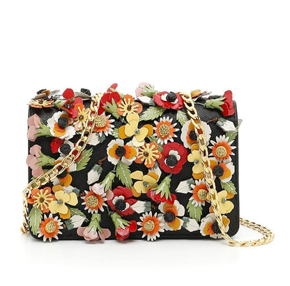 Prada Women's Saffiano Garden Galleria Floral Leather Misto Crossbody 1BP006