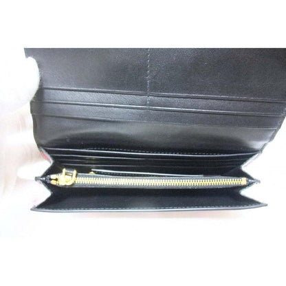 Prada Women's Snap Closure Wallet with Flowers/Detachable ID Card 1MH132