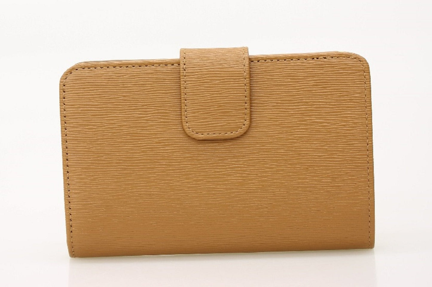 Prada Women's Vitello Move Zip Wallet Caramel With Snap Closure 1ML225