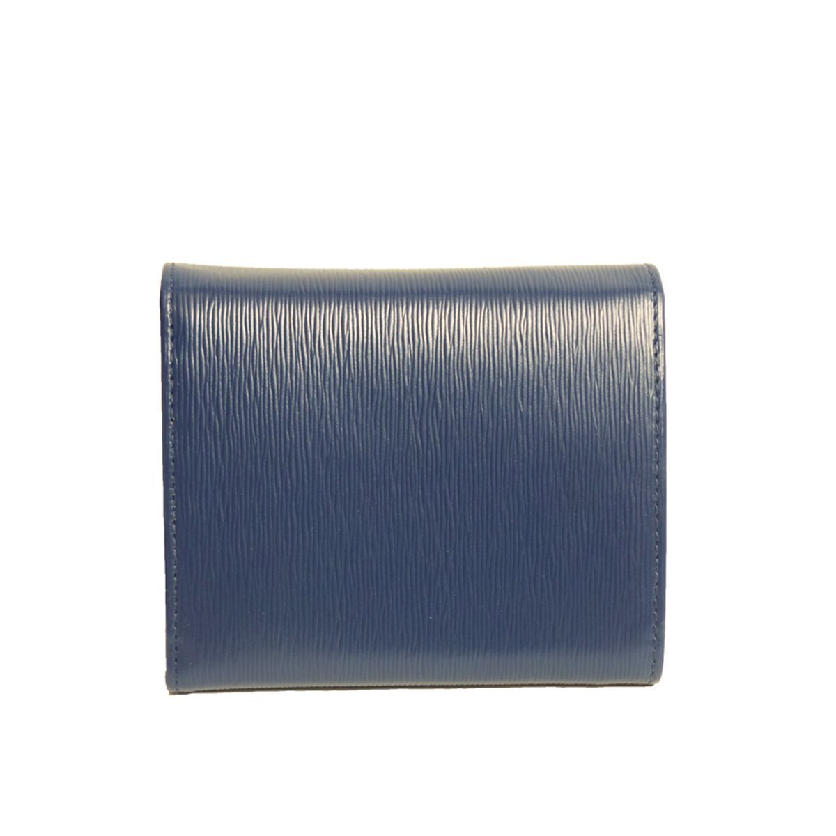 Prada Women's Wallet Vitello Move Bi Fold Blue 1MH176