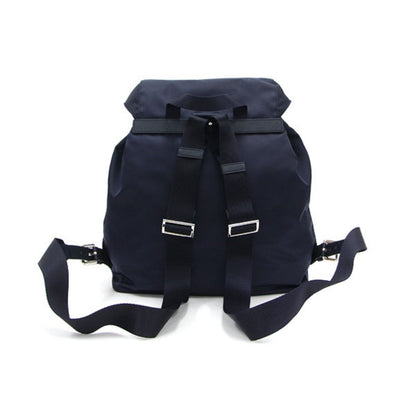 Prada Zainetto Navy Tessuto Nylon Leather Trim Backpack Rucksack 1BZ005