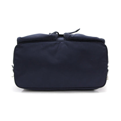 Prada Zainetto Navy Tessuto Nylon Leather Trim Backpack Rucksack 1BZ005