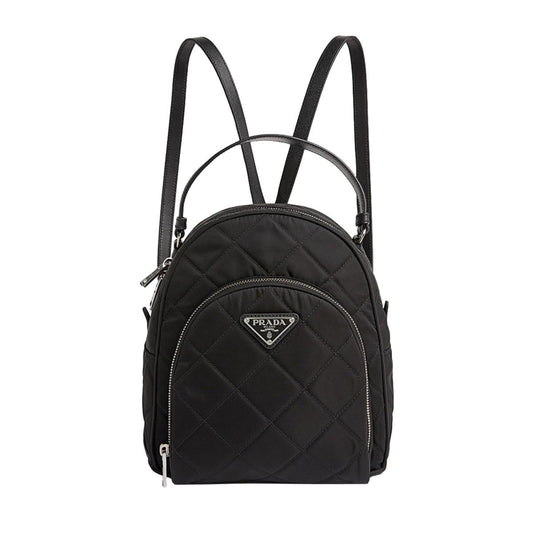 Prada Zaino Black Tessuto Nylon Quilted Backpack 1BZ066