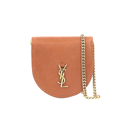 Saint Laurent Baby Kaia Satchel Brown Smooth Leather Micro Bag