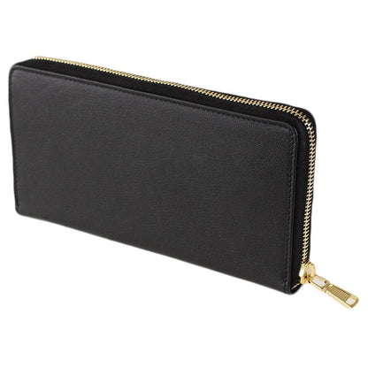 Saint Laurent Black Belle De Jour Leather Zip Around Wallet 568995