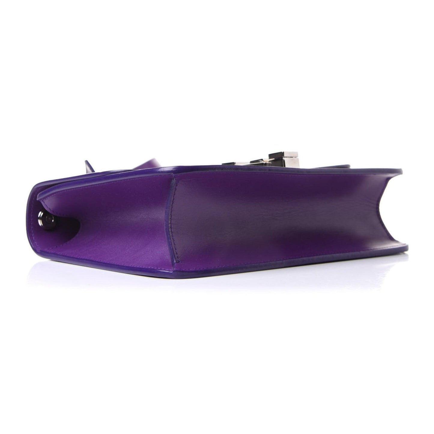 Saint Laurent Carre Royal Purple Ultra Soft Calf Leather Shoulder Bag