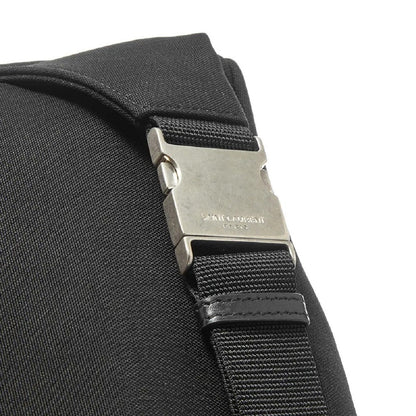 Saint Laurent City Unisex Belt Bag Black Canvas Leather Trim 505973