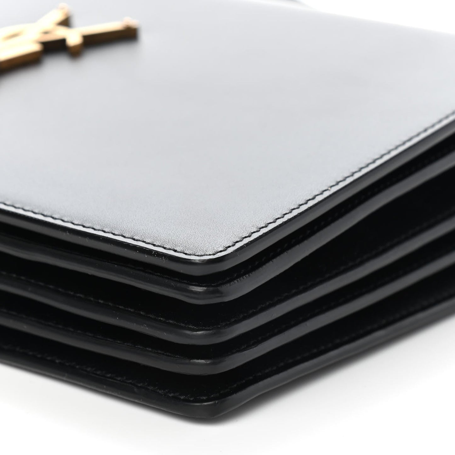 Saint Laurent Boston Lux Monogram Black Leather Shoulder Bag 601312