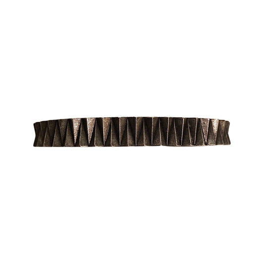 Saint Laurent Gear Silver Gunmetal Bracelet Large