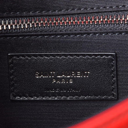 Saint Laurent Jamie Monogram "Carré Rive Gauche Red Lambskin Leather 515821