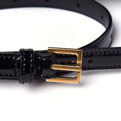 Saint Laurent Kate Black Patent Leather Monogram 85/34 Belt Bag 534395