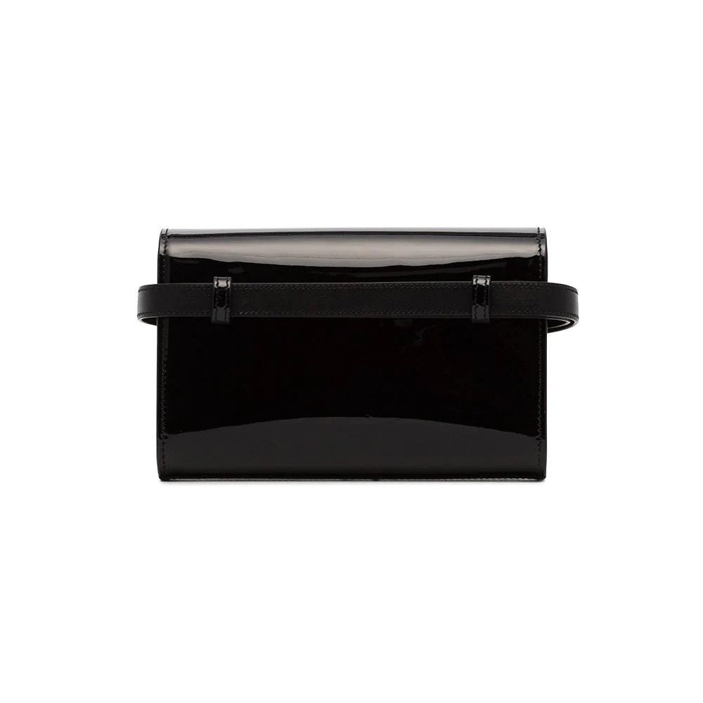 Saint Laurent Kate Black Patent Leather Monogram 85/34 Belt Bag 534395