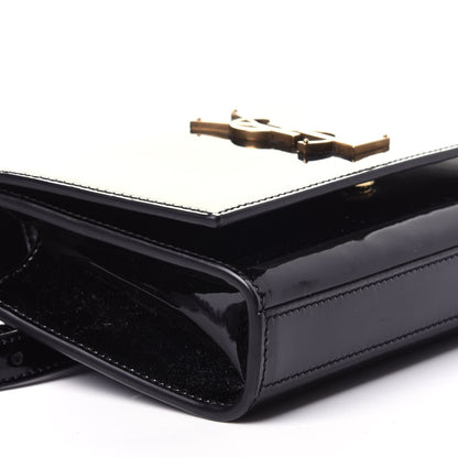 Saint Laurent Kate Black Patent Leather Monogram 85/34 Belt Bag 534395