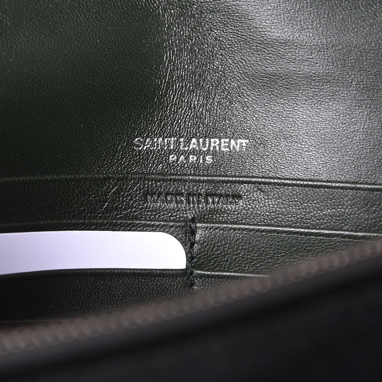 Saint Laurent Monogram Kate Tassel Crystal Green Velvet Cross Body 491521