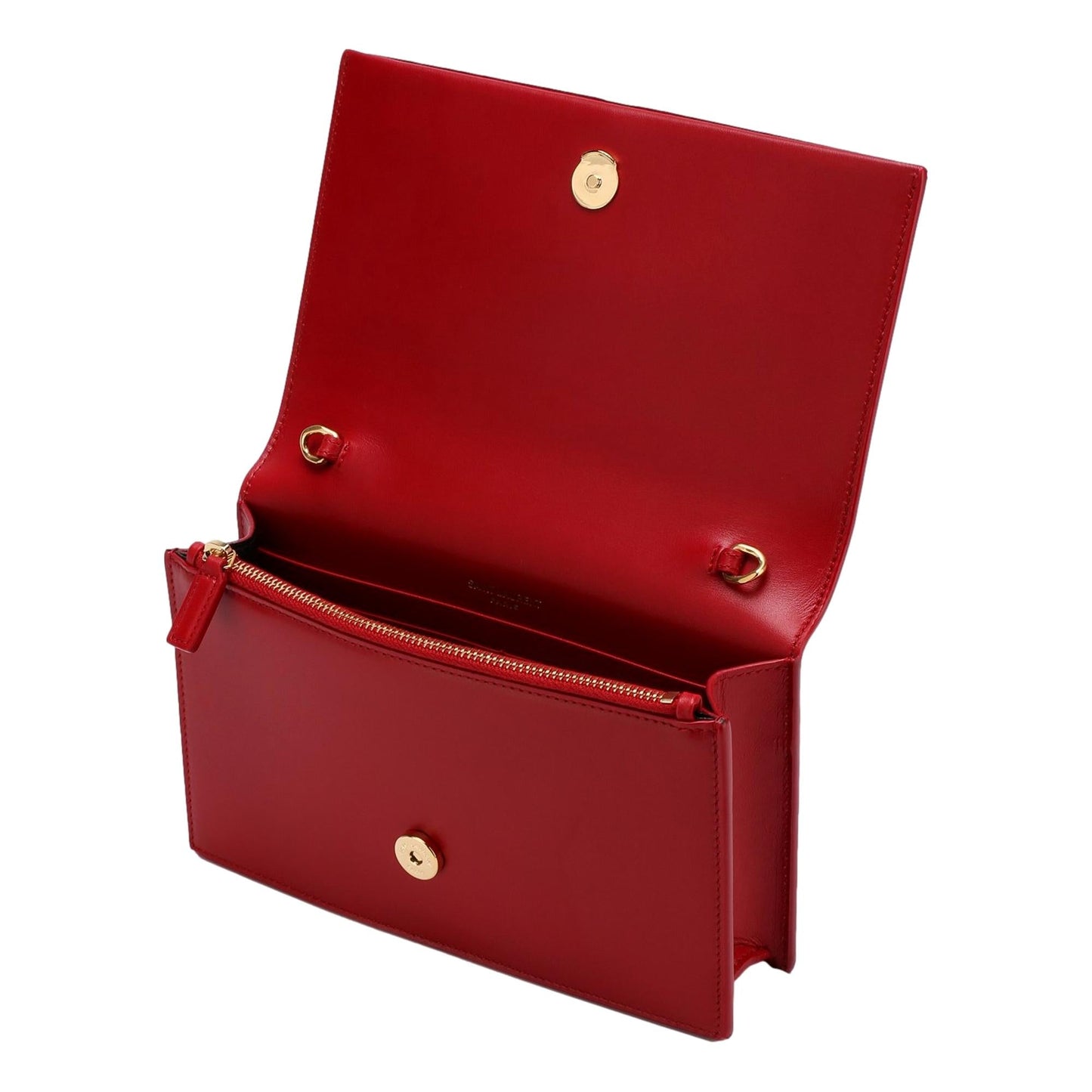 Saint Laurent Kate Tassel Lipstick Red Crossbody Clutch Bag