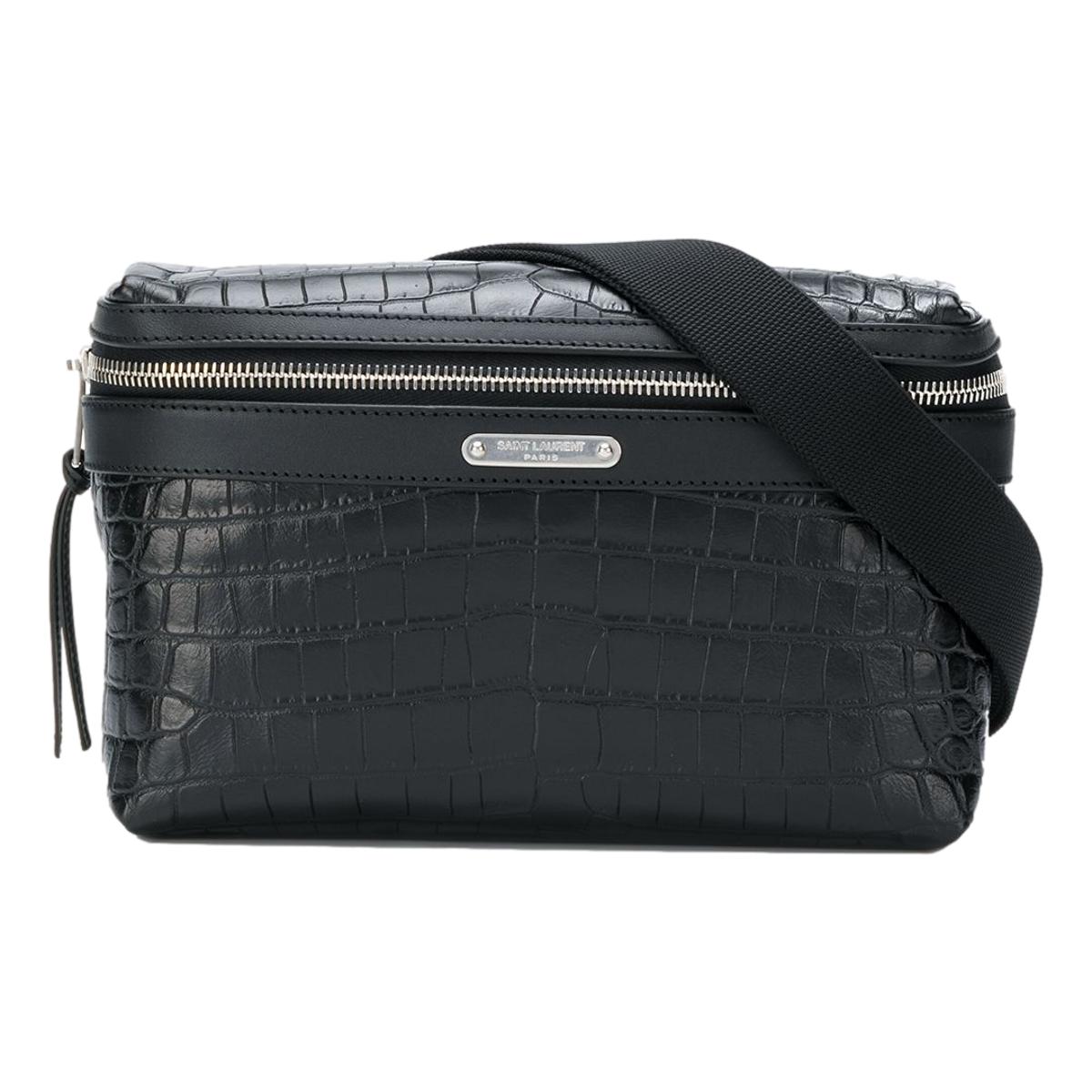Saint Laurent Marisupio Croc Print Belt Bag 505973