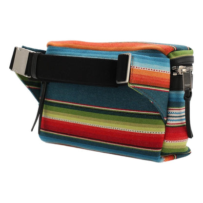 Saint Laurent Marisupio Tika Toile Canvas Belt Bag 505973