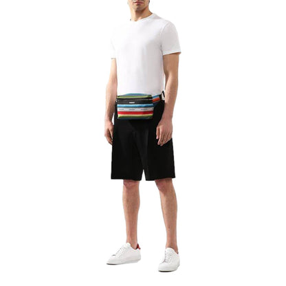 Saint Laurent Marisupio Tika Toile Canvas Belt Bag 505973