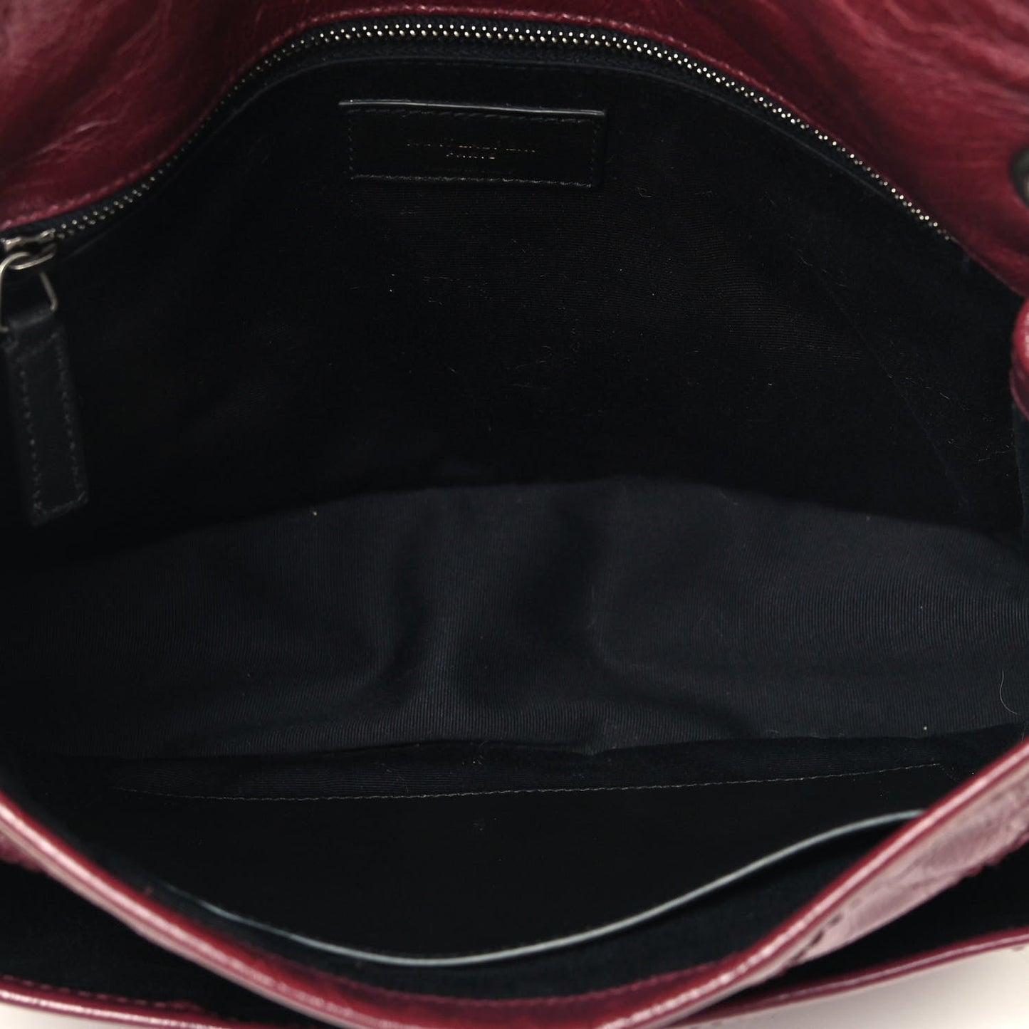 Saint Laurent Niki Medium Matelasse Leather Burgundy Satchel Bag 498894