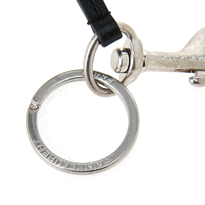 Saint Laurent Silver/Black Unisex Zip Backpack Key Chain Black Stars