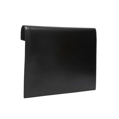 Saint Laurent Uptown Black Leather Shiny Monogram Small Pouch 565733