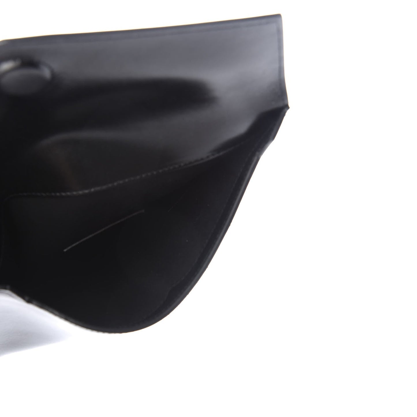 Saint Laurent Uptown Black Leather Shiny Monogram Small Pouch 565733