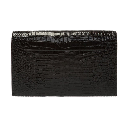Saint Laurent Uptown Crocodile Embossed Leather Shoulder Bag 626675