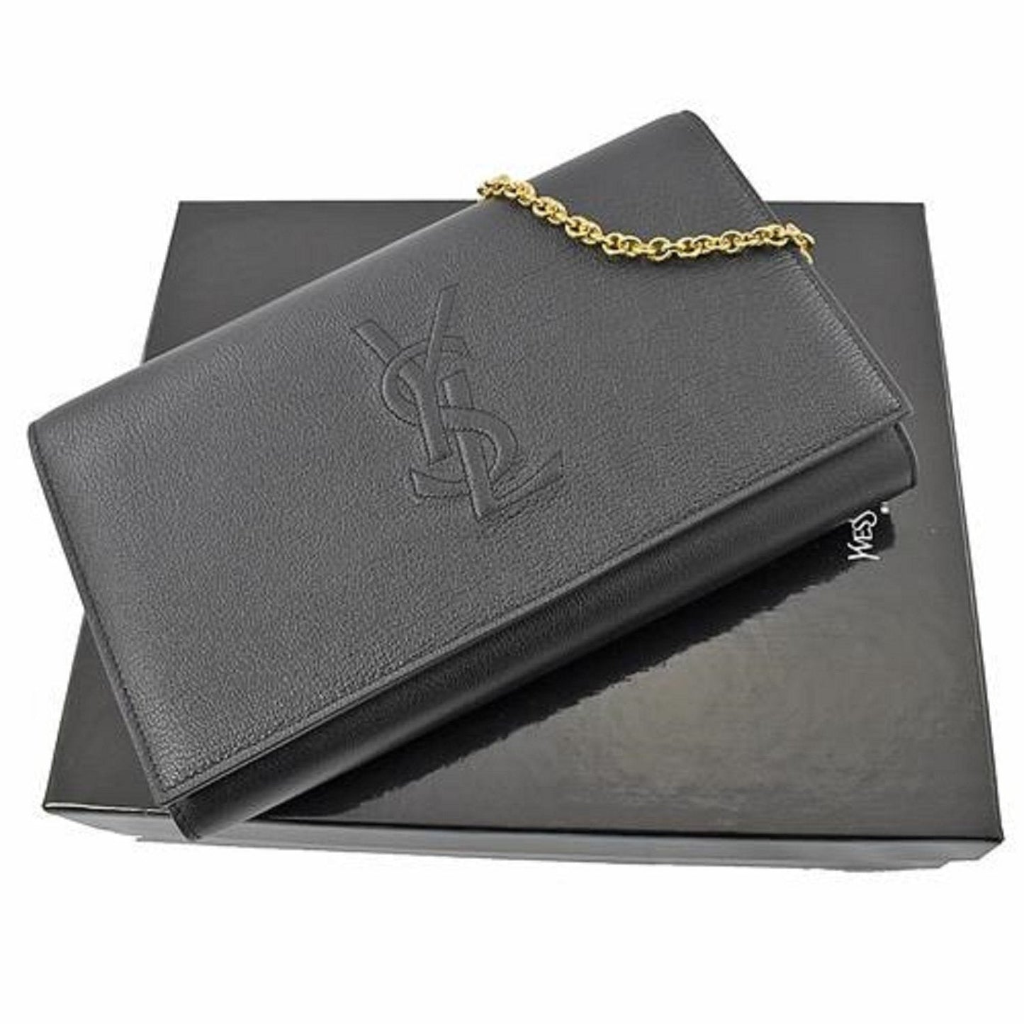 Saint Laurent YSL Belle de Jour Wallet on Chain Black Leather Bag 559075