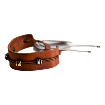 Saint Laurent YSL Bracelet Giglio Dark Brown 532478