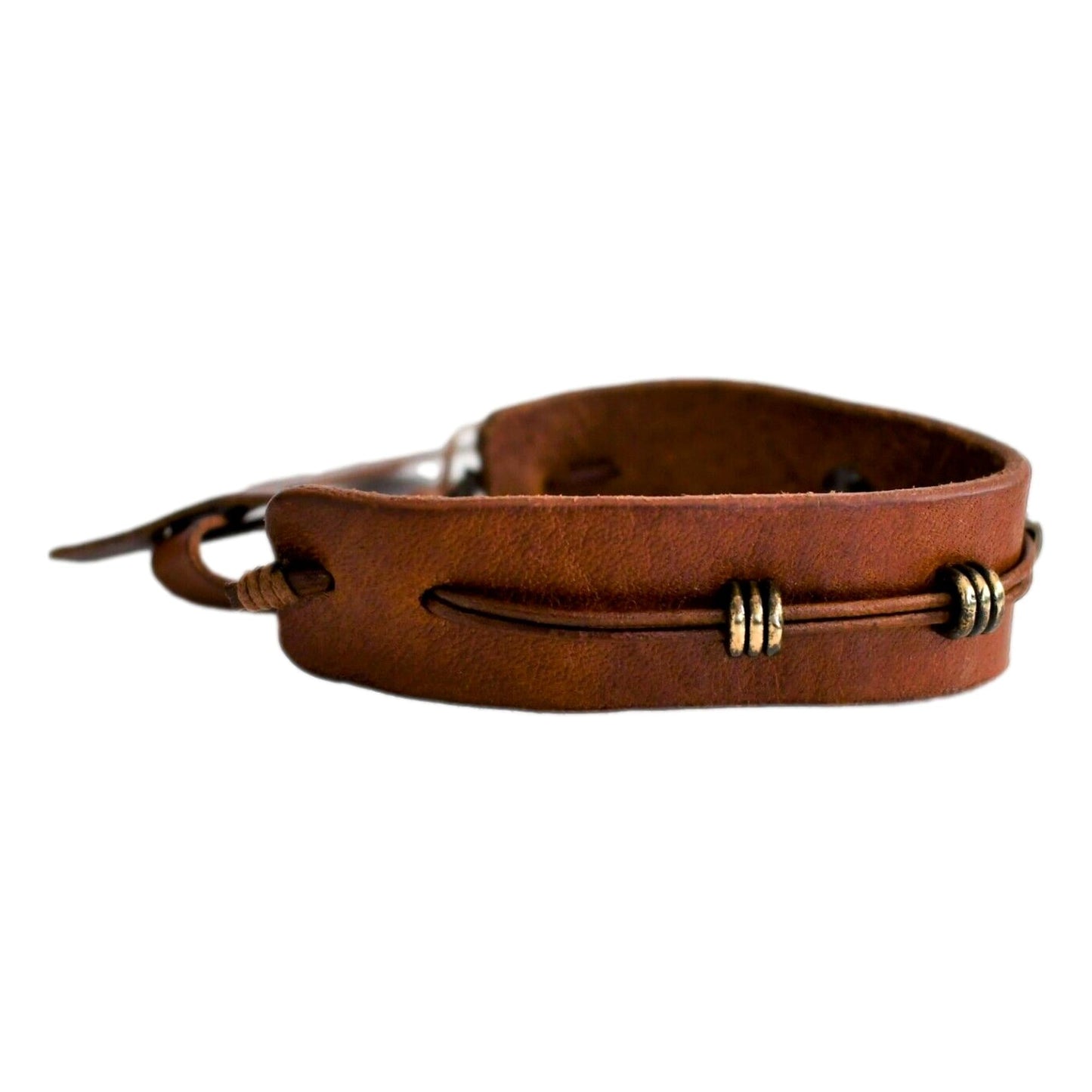 Saint Laurent YSL Bracelet Giglio Dark Brown 532478