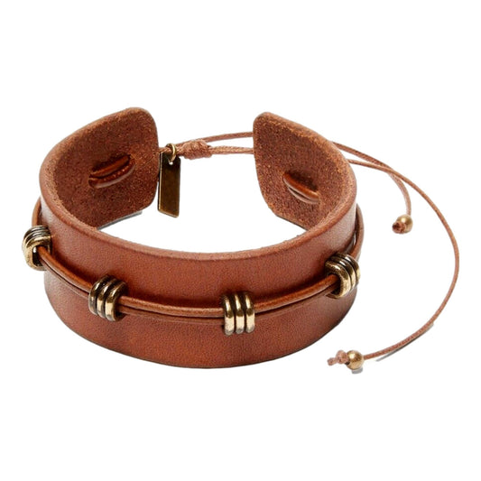 Saint Laurent YSL Bracelet Giglio Dark Brown 532478