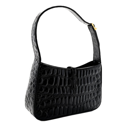 Saint Laurent YSL Sac Hobo Cocco Print Black Bag