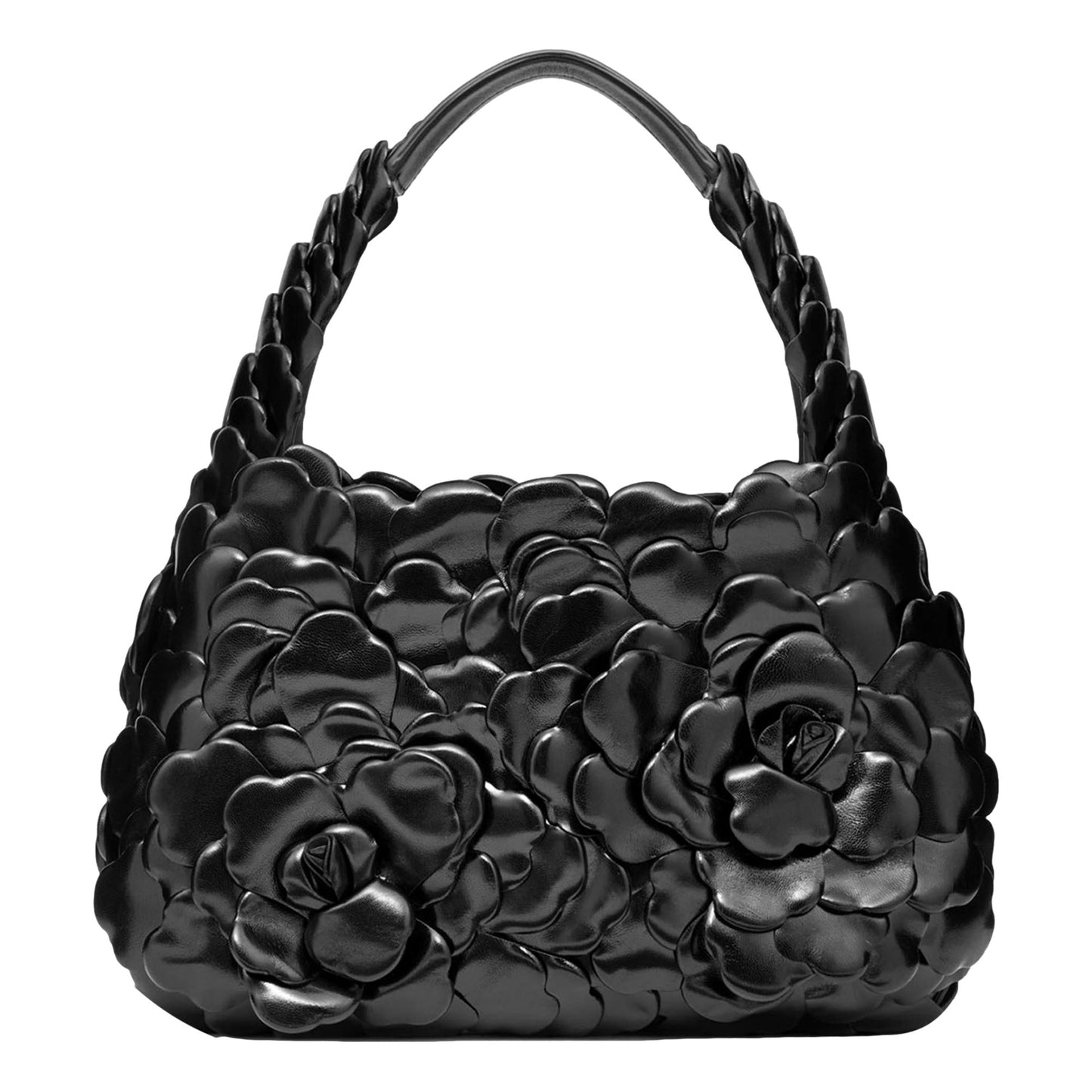 Valentino Garavani Atelier Bag 03 Black Leather Oro Rose Edition Hobo Bag