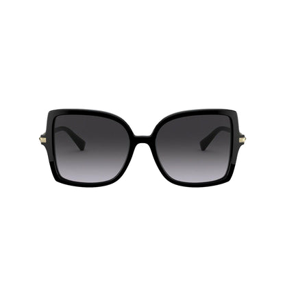 Valentino Garavani Black Studded Acetate and Titanium Sunglasses Size 56