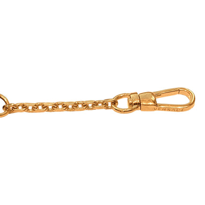 Versace La Medusa Caramel Vitello Card Case Key Chain