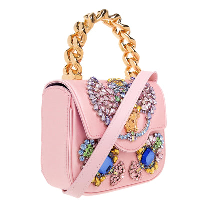 Versace La Medusa Crystal Silk Mini Top Handle Crossbody Bag