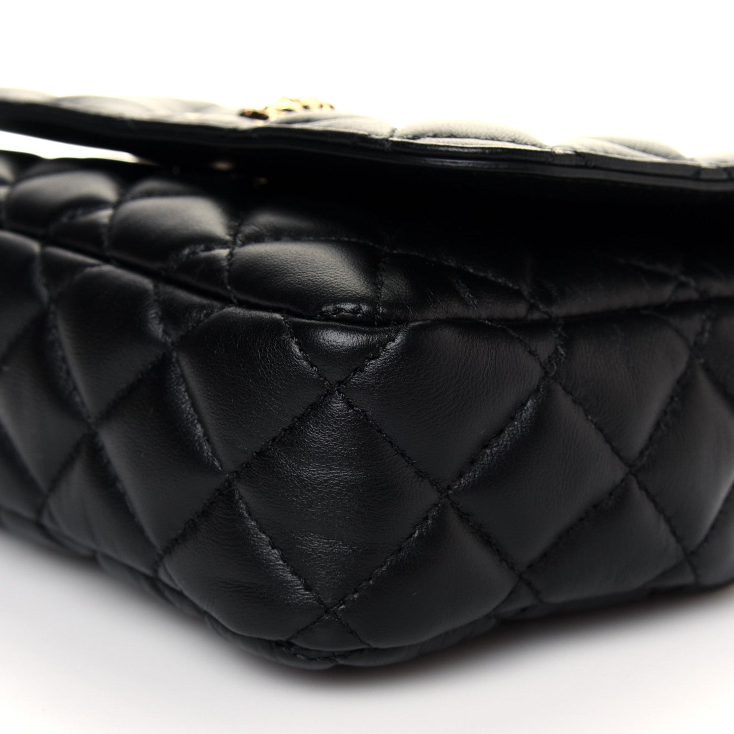 Versace Medusa Nappa Quilted Black Leather Chain Crossbody DBFI163S